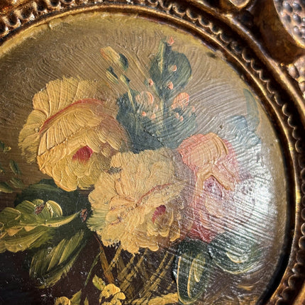 Elegant Floral Still Life Oil Painting "Gilded Frame" Authentic Small Art Holland Art Shop