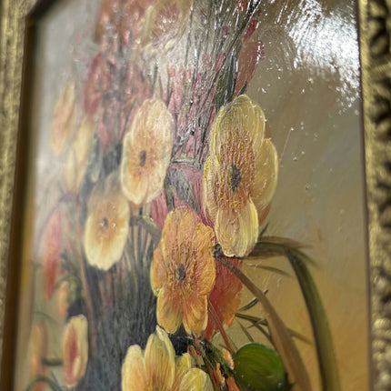 Traditional Oil Painting Flowery Still Life "Floral Arrangement" French Artwork - HollandArtShop