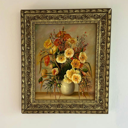 Traditional Oil Painting Flowery Still Life "Floral Arrangement" French Artwork - HollandArtShop