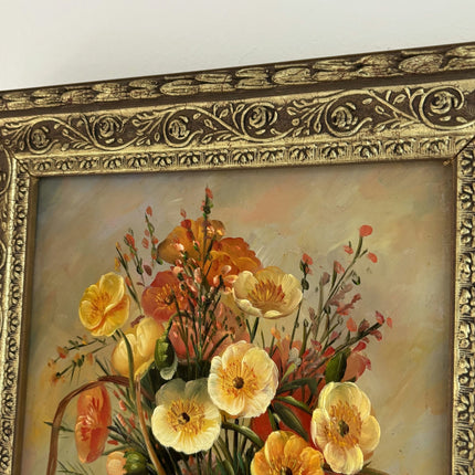 Traditional Oil Painting Flowery Still Life "Floral Arrangement" French Artwork - HollandArtShop