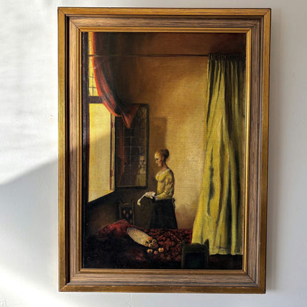 Traditional Oil Painting "Window Reflection" Fine Medium Art - HollandArtShop