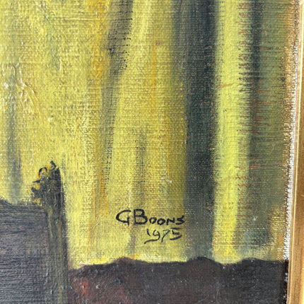 Traditional Oil Painting "Window Reflection" Fine Medium Art - HollandArtShop