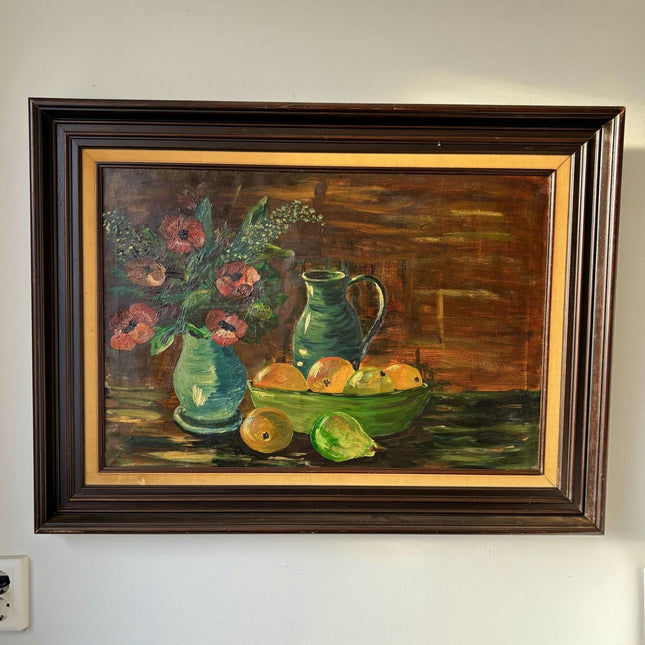 Traditional Still Life Oil Painting "Vase Of Flowers" Striking Large Artwork - HollandArtShop