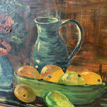 Traditional Still Life Oil Painting "Vase Of Flowers" Striking Large Artwork - HollandArtShop