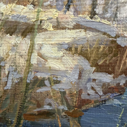 Authentic Scenery Oil Painting "Snowy River" Rustic Large Art Holland Art Shop
