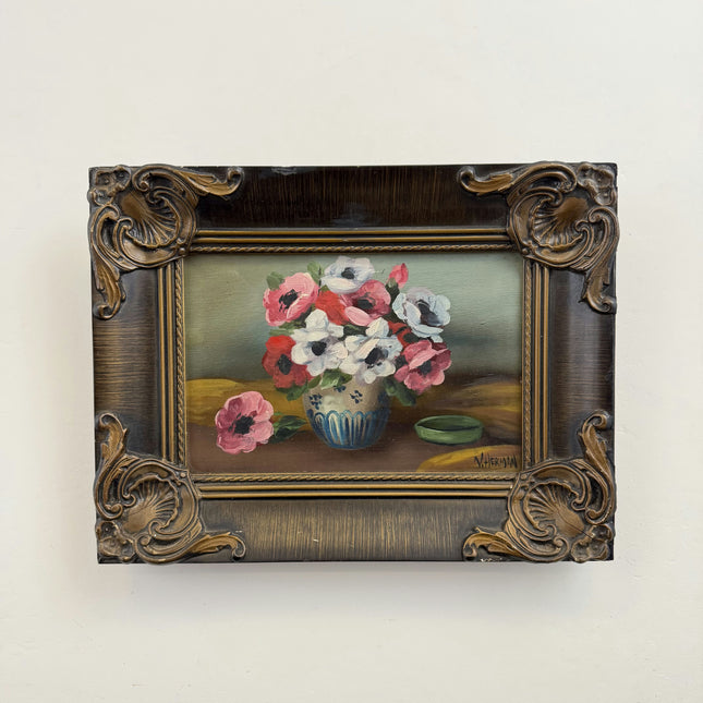 Handcrafted Floral Still Life Oil Painting "Flower Vase" Original Artwork Holland Art Shop