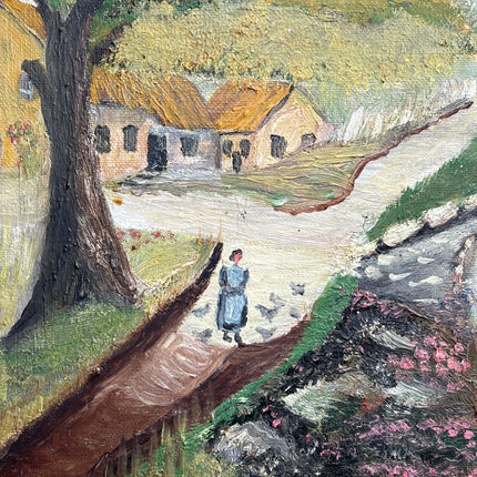 Refined Landscape Oil Painting "Stone Bridge" Traditional Art Holland Art Shop