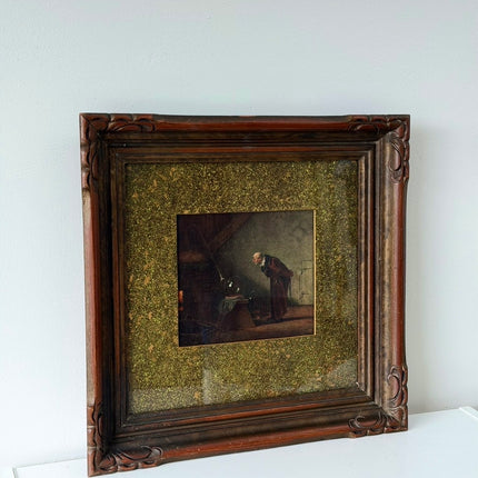 The Alchemist by Carl Spitzwog Vintage print framed and ready to hang antique style Holland Art Shop
