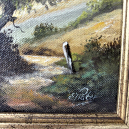 Vintage “COUNTRYSIDE LANDSCAPE WITH TREE” Oil Painting Signed Framed Dutch - HollandArtShop