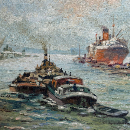 Elegant Still Life Oil Painting "Painted Ship" Handcrafted Artwork Holland Art Shop