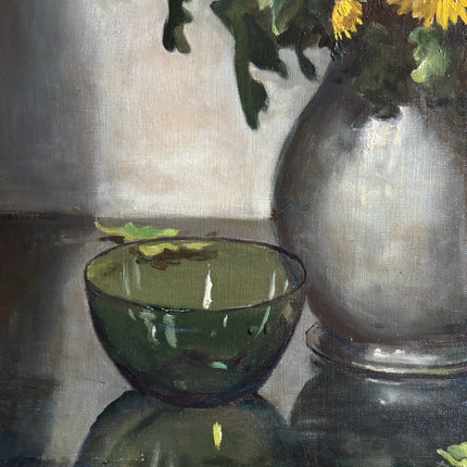 Willy Fleur (1888 - 1967) Original Oil Painting Floral Still Life Signed - HollandArtShop