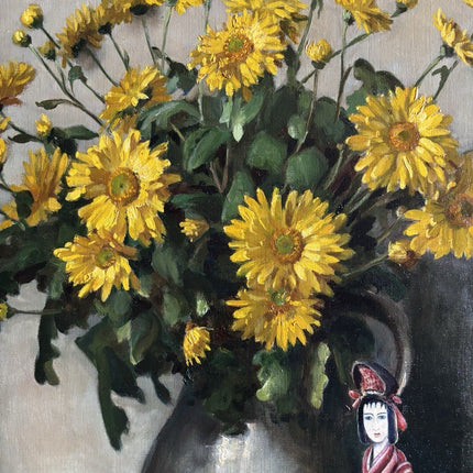 Willy Fleur (1888 - 1967) Original Oil Painting Floral Still Life Signed - HollandArtShop