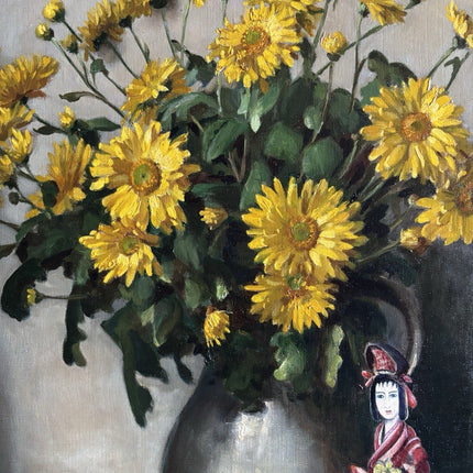 Willy Fleur (1888 - 1967) Original Oil Painting Floral Still Life Signed - HollandArtShop