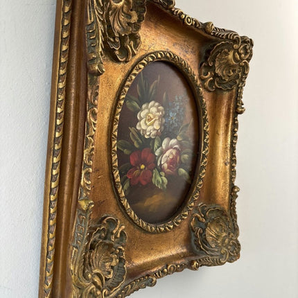 Wonderful Oil Painting Flowery Still Life "Floral Arrangement" Small Artwork - Holland Art Shop