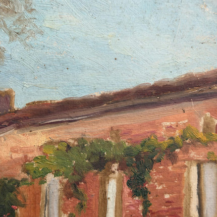 Authentic Landscape Oil Painting "Country Road" Elegant Small Art Holland Art Shop