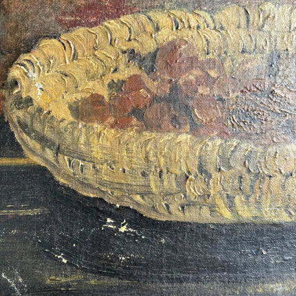 Refined Still Life Oil Painting "Fruit Basket" Authentic Art Holland Art Shop