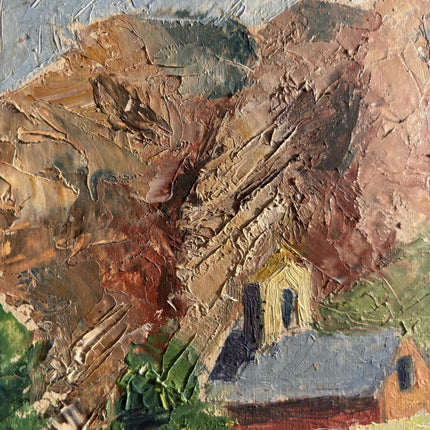 Expressive Landscape Oil Painting "Gilded Frame" Traditional Small Artwork Holland Art Shop